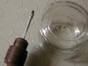 drill al hole in glass -- glasbohren drill al hole in glass -- glasbohren